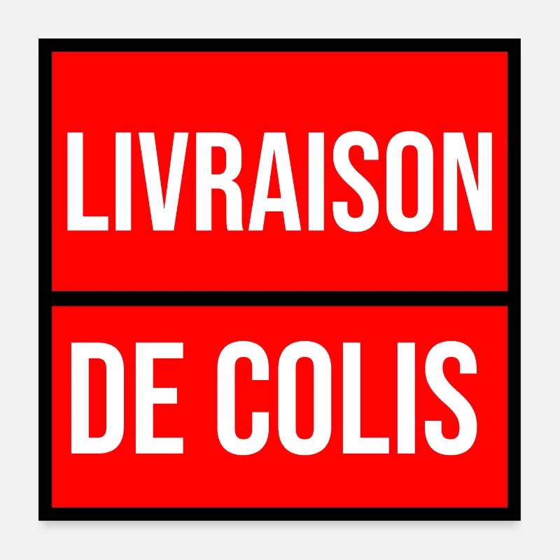 la poste livraison de colis Poster 60 x 60 cm