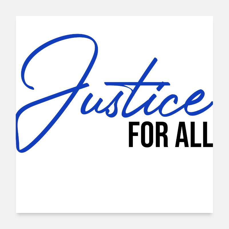 justice pour tous Poster 60 x 60 cm
