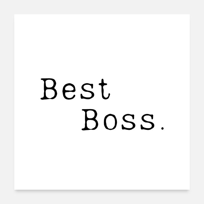 Best Boss Poster 60 x 60 cm