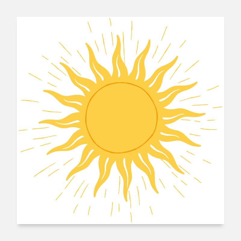 Soleil Poster 60 x 60 cm