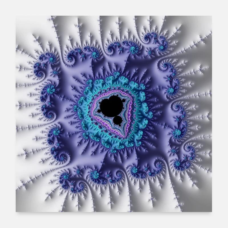 Fractal #X24 Poster 24" x 24" (60x60 cm)