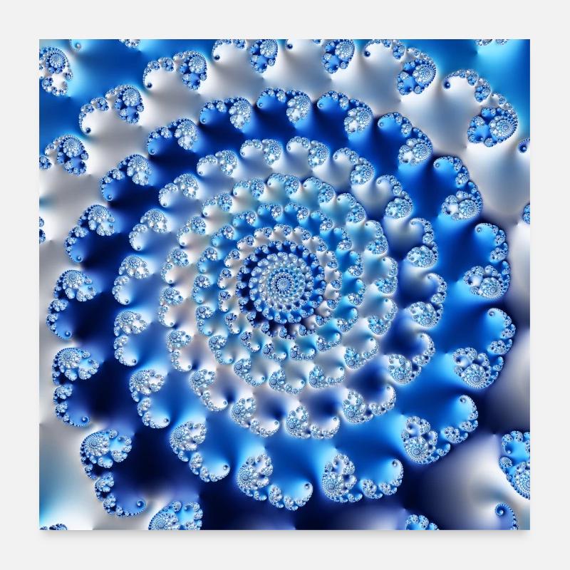 Fraktal #X36 Poster 60x60 cm