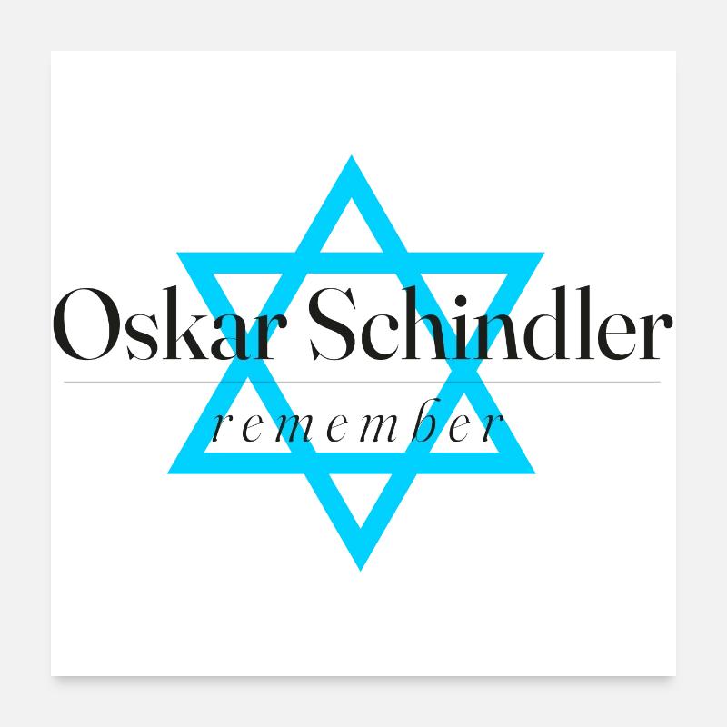 Oskar Schindler - remember Poster 24" x 24" (60x60 cm)