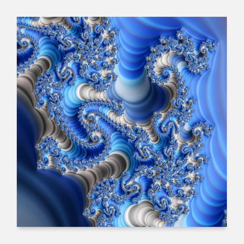 Fractal #X38 Poster 60 x 60 cm