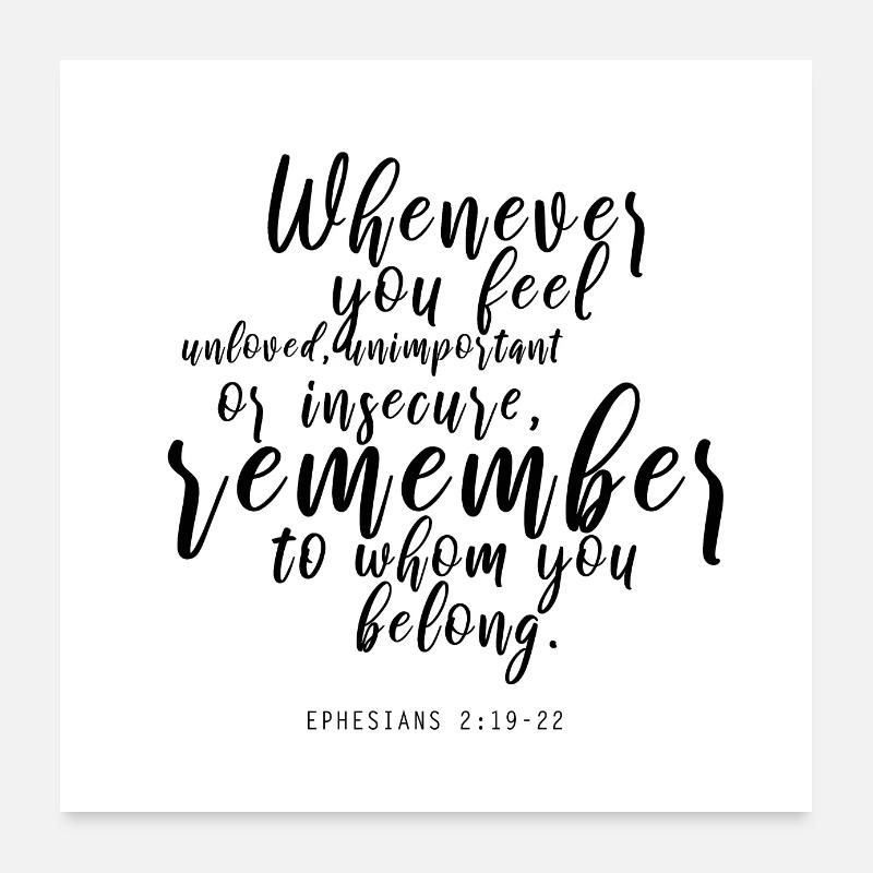 Bible quotes Poster 60x60 cm