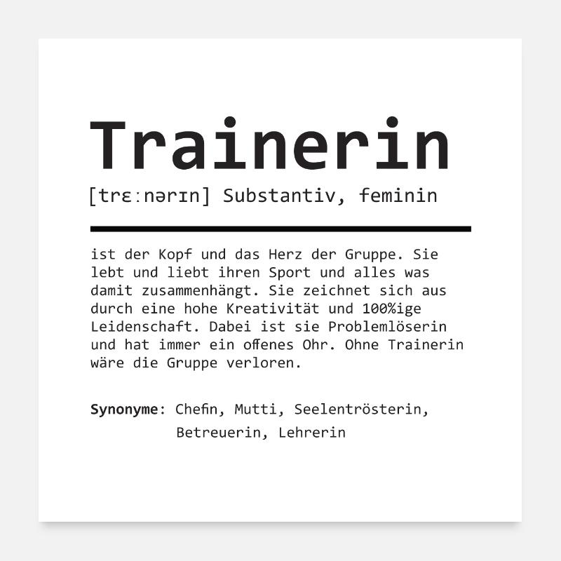 Formateur | Définition | grammaire Poster 60 x 60 cm