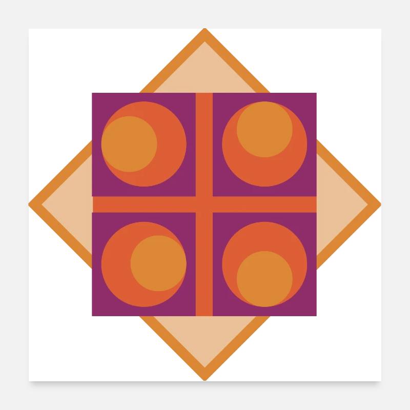 pattern Nr 1 Poster 60x60 cm