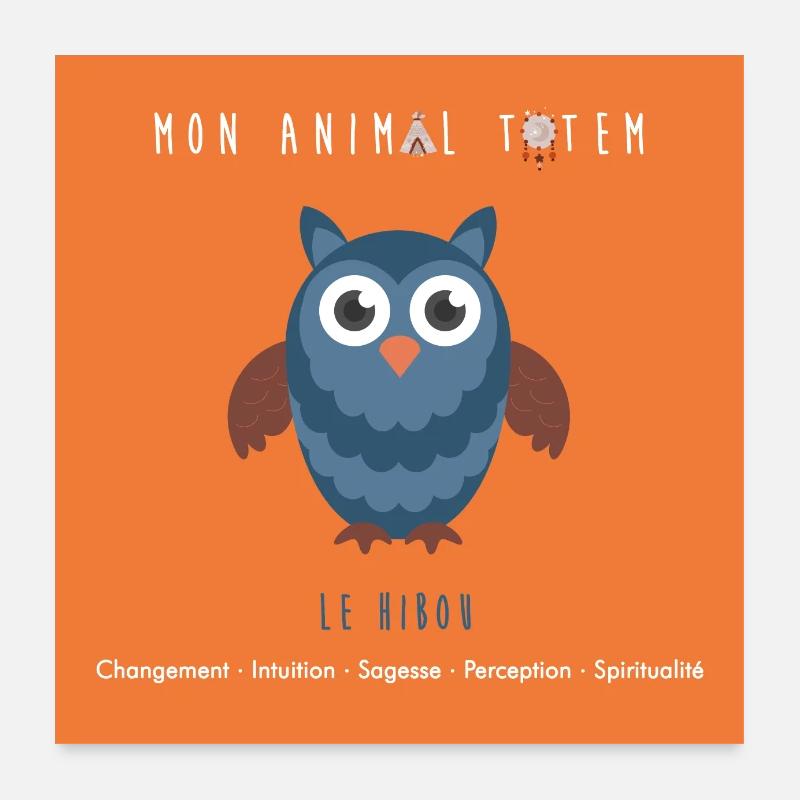 EU-EULE/ANIMAL TOTEM Poster 60x60 cm