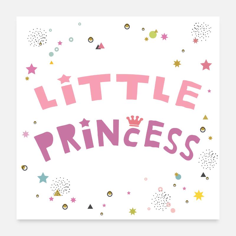 Petite princesse Poster 60 x 60 cm