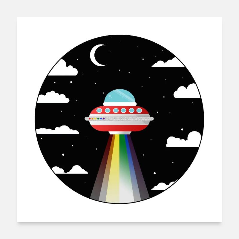 Ufo Poster 24" x 24" (60x60 cm)