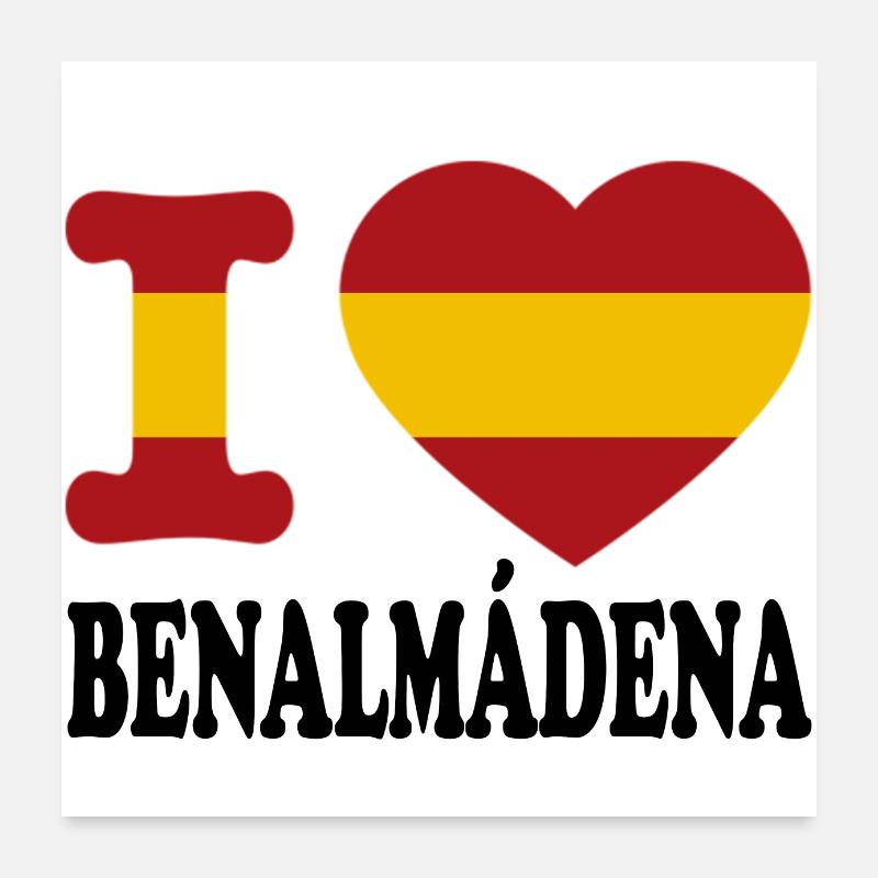 J’aime Benalmadena Poster 60 x 60 cm