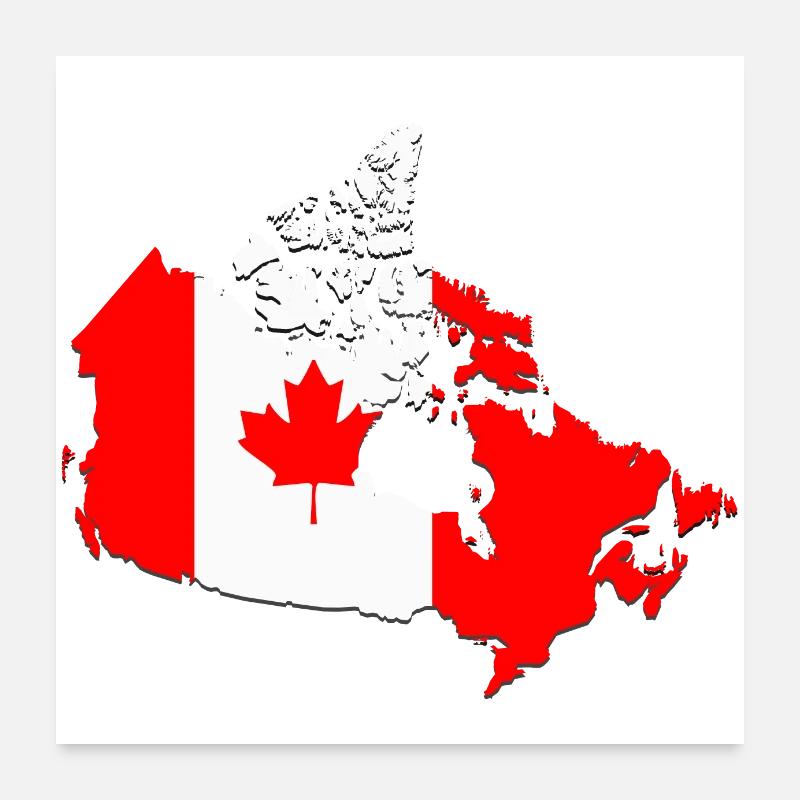 Kanada Poster 60x60 cm