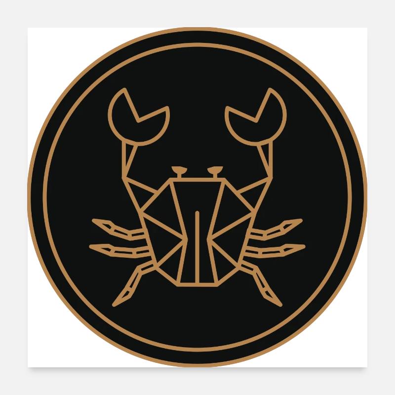 Crab Poster 24" x 24" (60x60 cm)