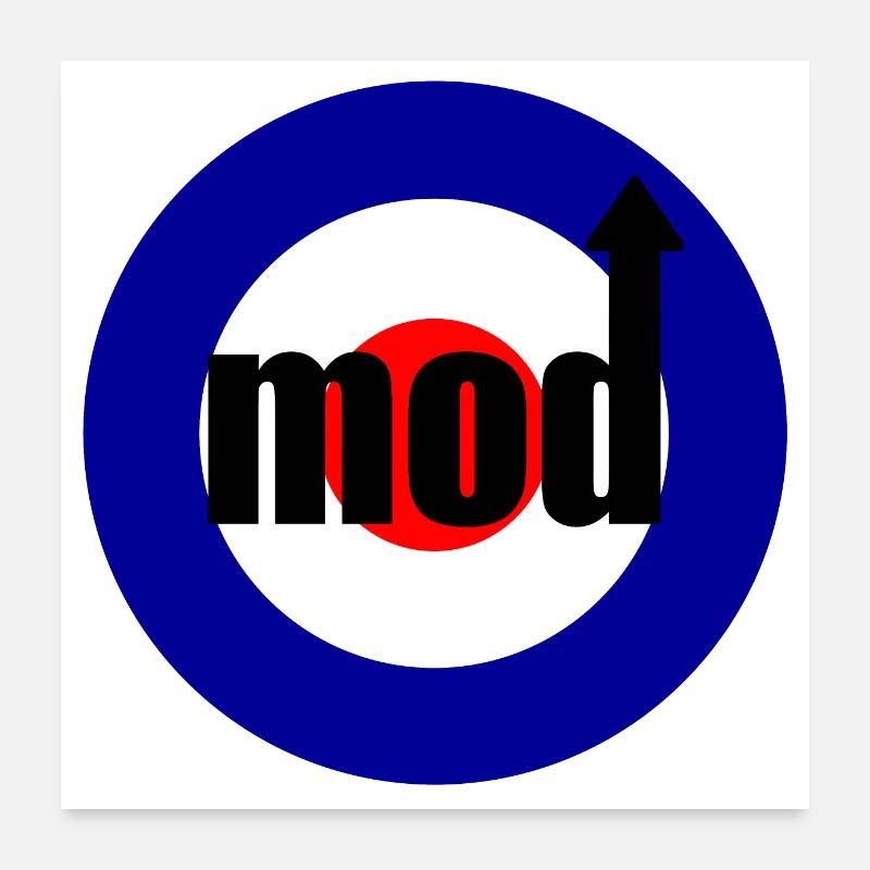 Mod / Quadrophenia - Poster 60 x 60 cm - blanc