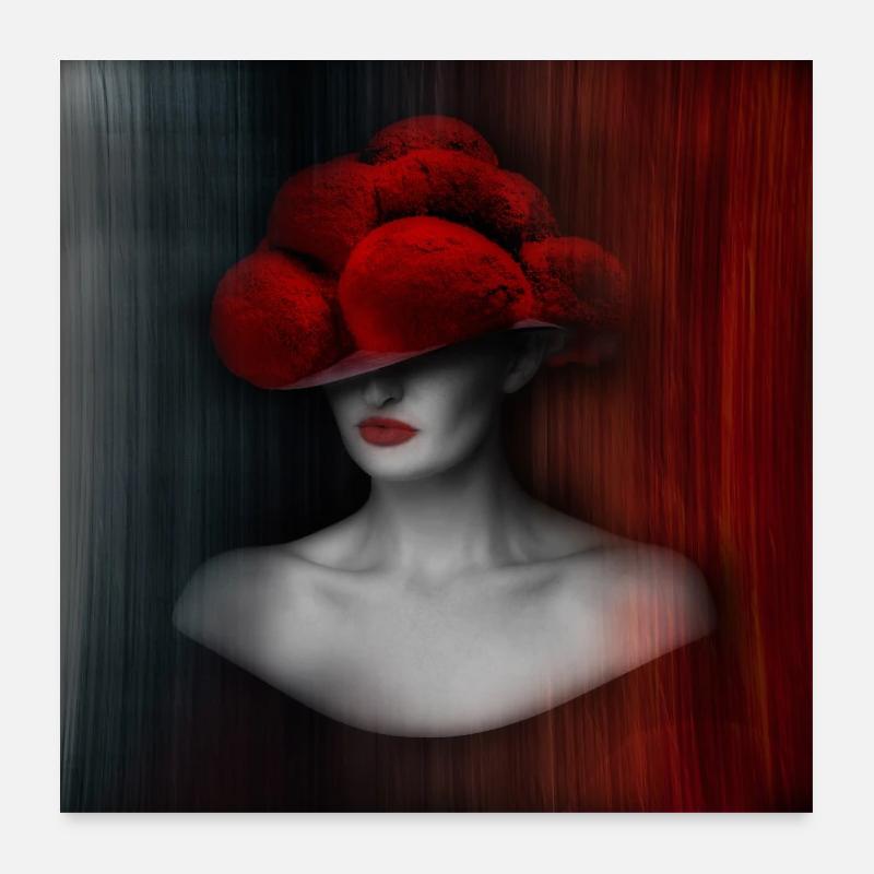 Black Forest Lady ART 2.0 Poster 24" x 24" (60x60 cm)