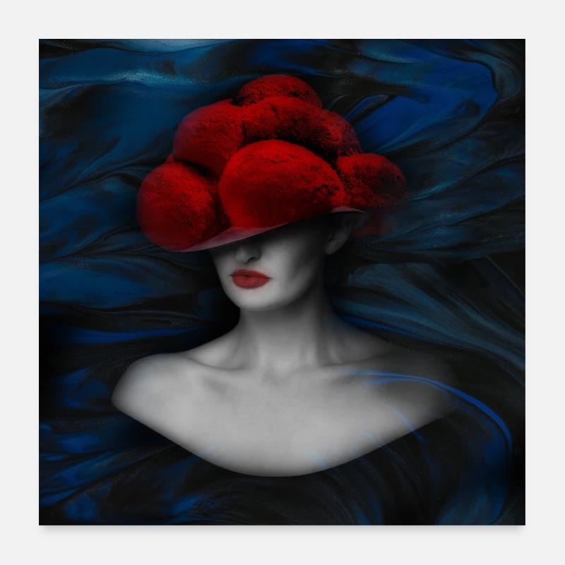 Black Forest Lady ART 3.0 Poster 24" x 24" (60x60 cm)