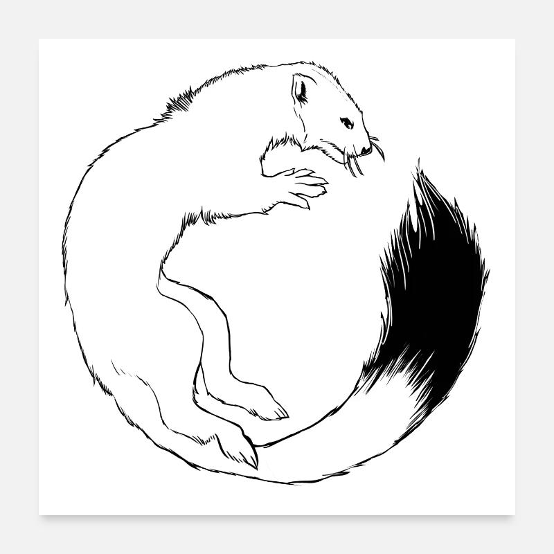 Hermine Poster 60 x 60 cm