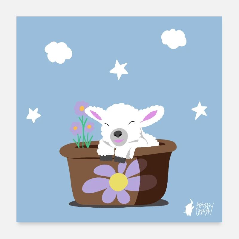 lamb Poster 24" x 24" (60x60 cm)