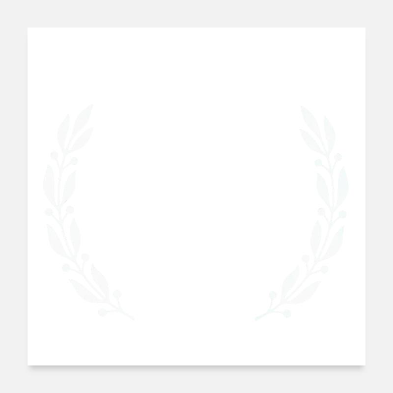 Benz leaves Poster 24" x 24" (60x60 cm)