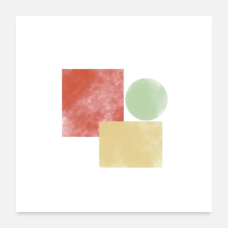 Simple Geometrie Poster 60x60 cm