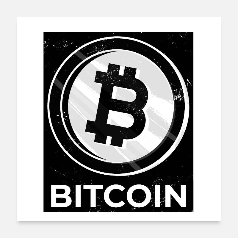 BItcoin Poster 60x60 cm