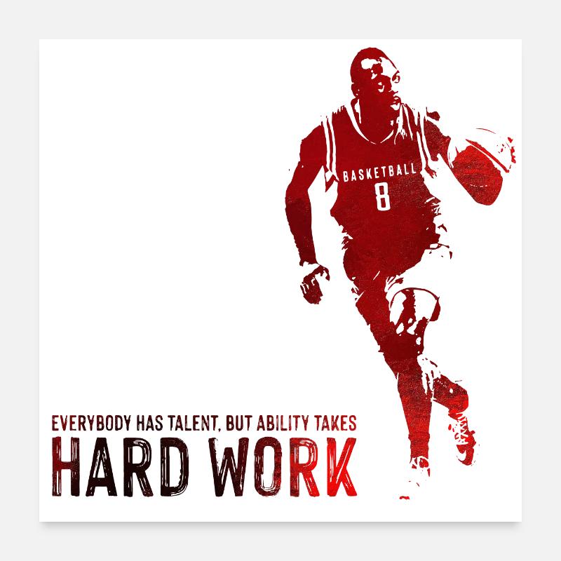 basket-ball Poster 60 x 60 cm