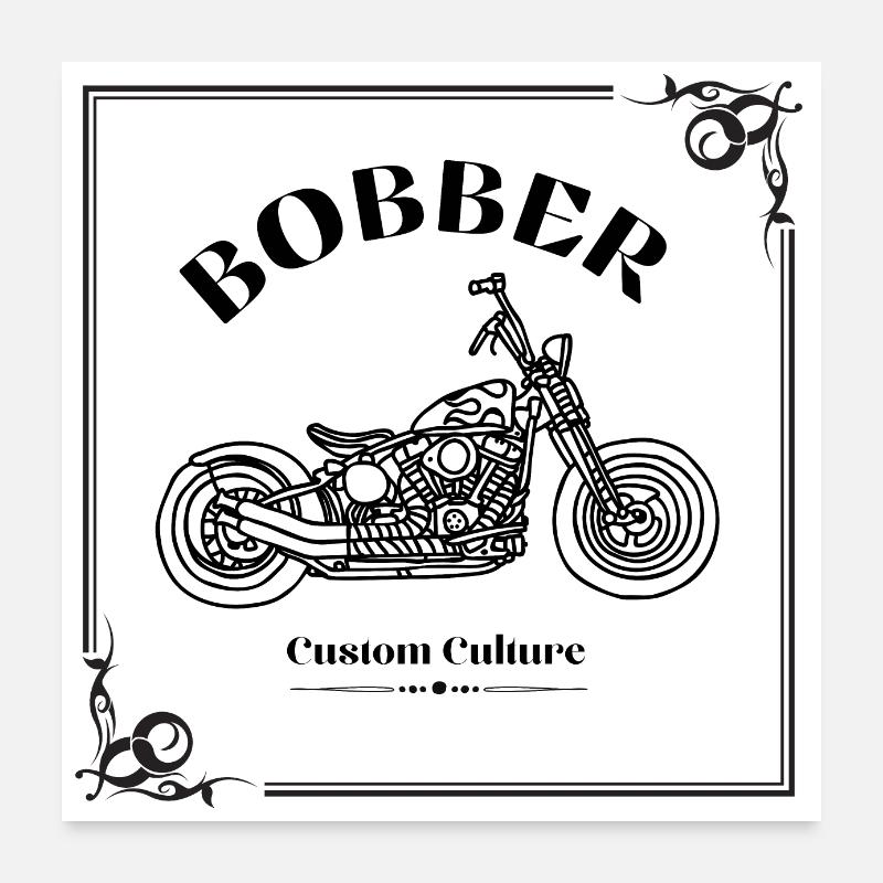 Bobber custom culture Poster 60 x 60 cm