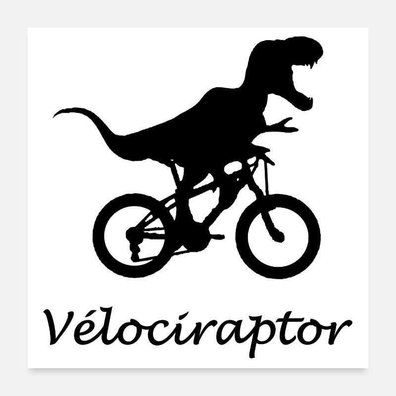 vélociraptor Poster 60 x 60 cm