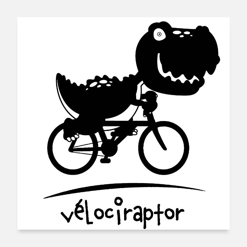 vélociraptor Poster 60 x 60 cm