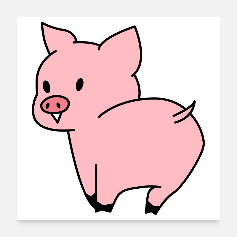 Porc mignon Poster 60 x 60 cm