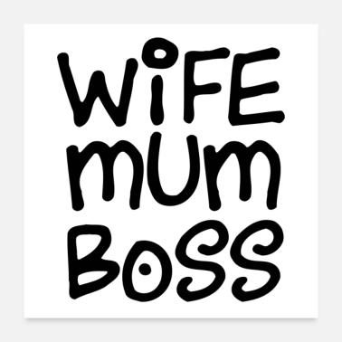 Moglie Mamma Capo Poster 60x60 cm