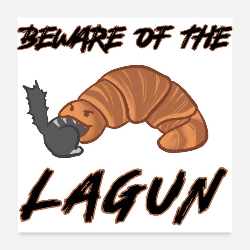 Beware der Lagune Poster 60x60 cm
