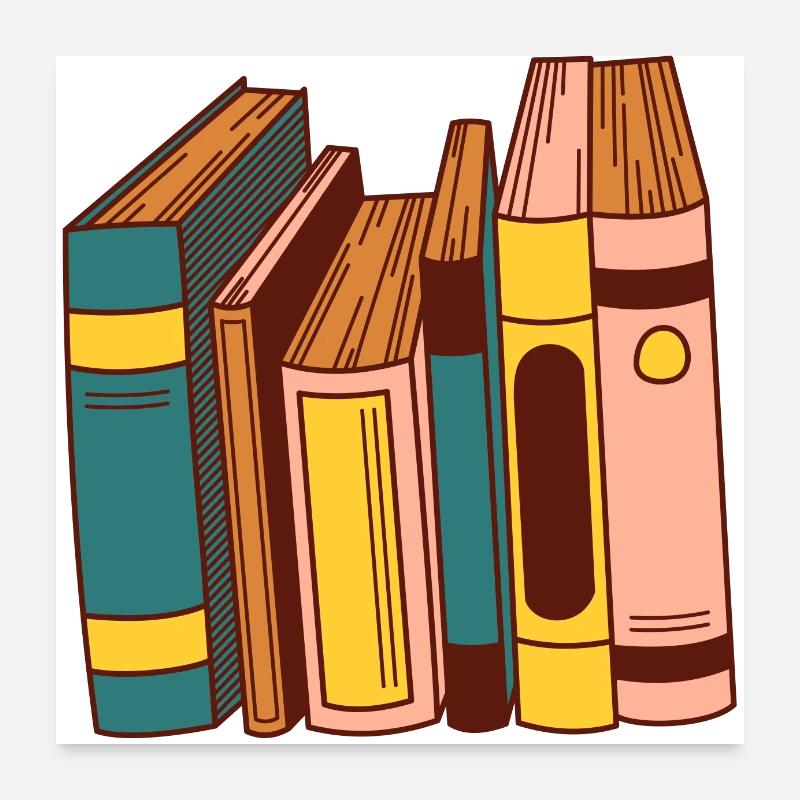 Libri Poster 60x60 cm