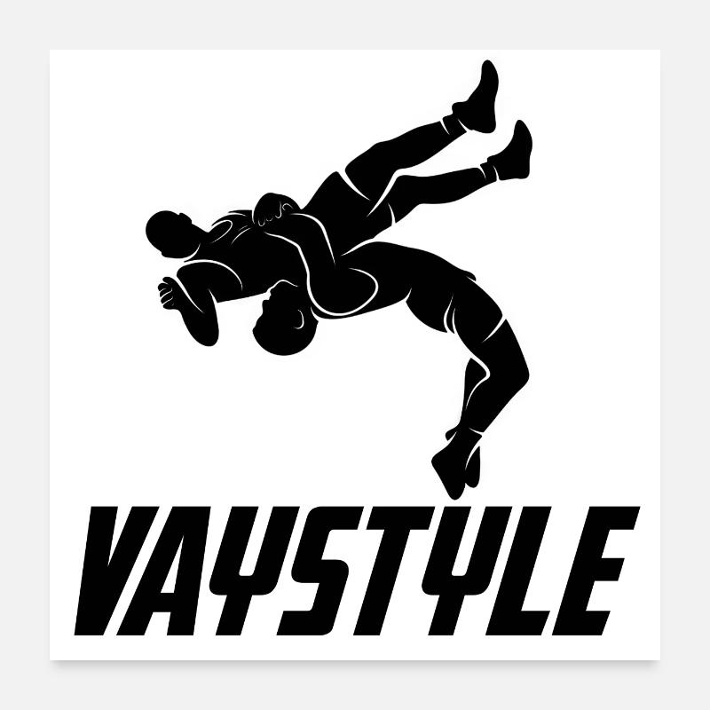 Vaynax Suplex Catch - Poster 60 x 60 cm - blanc