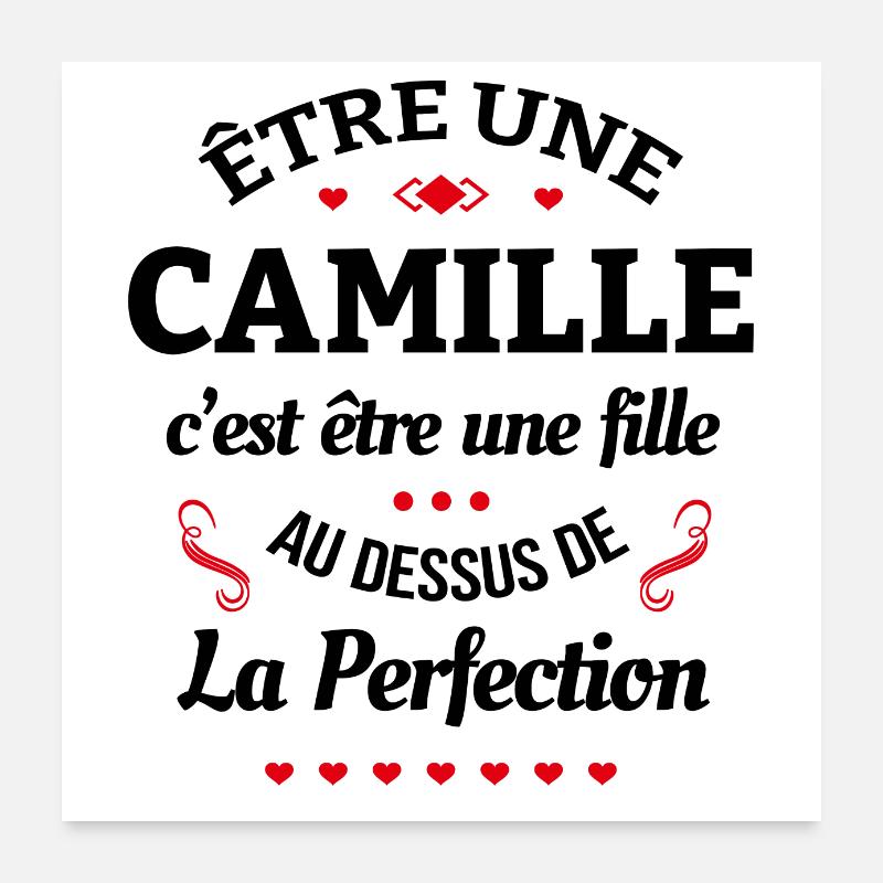 CAMILLE Poster 60 x 60 cm