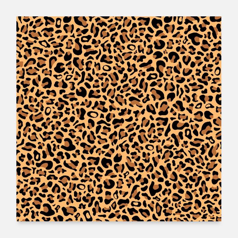 Modèle de léopard | Imprimé léopard | Animaux africains Poster 60 x 60 cm
