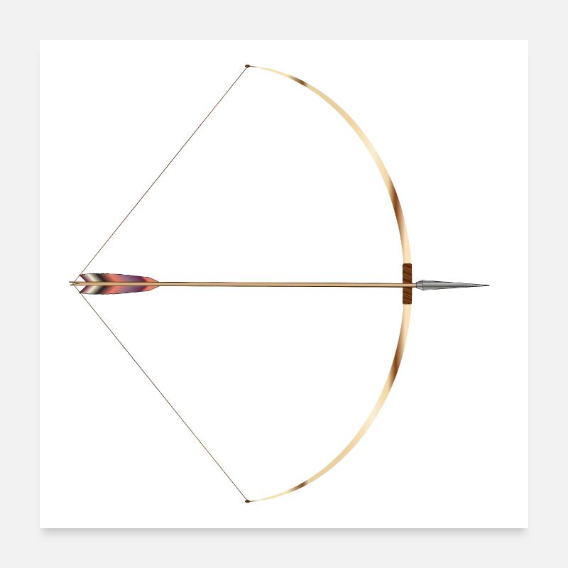 Tiré anglais Longbow Poster 60 x 60 cm
