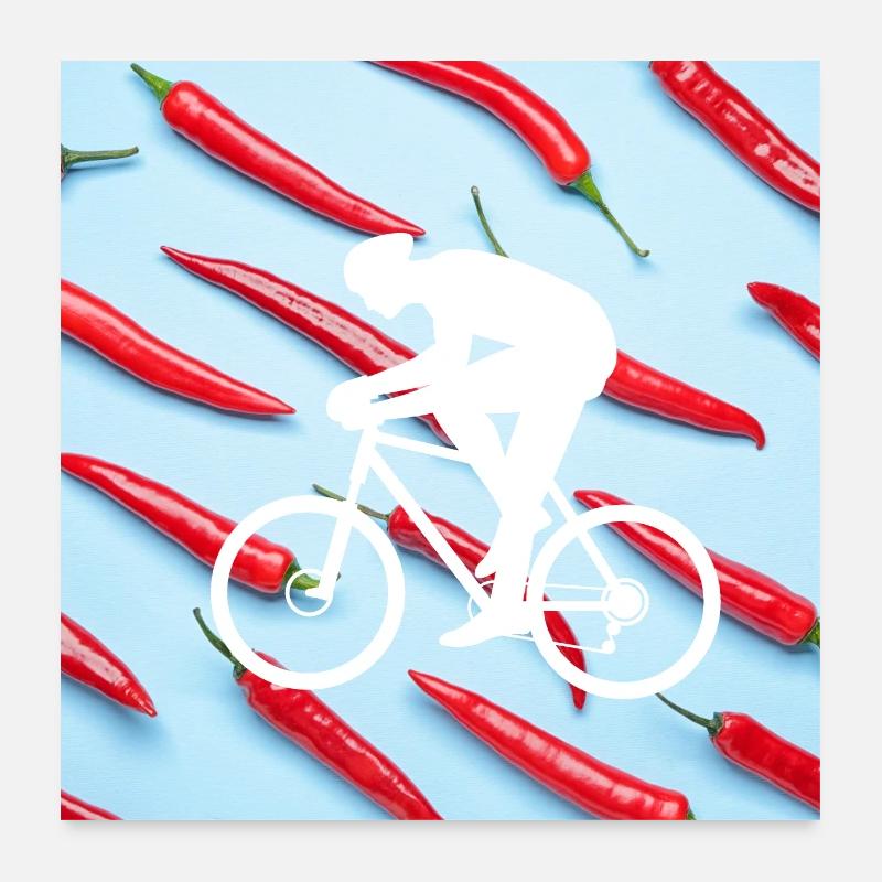 scharfes Rad Poster 60x60 cm