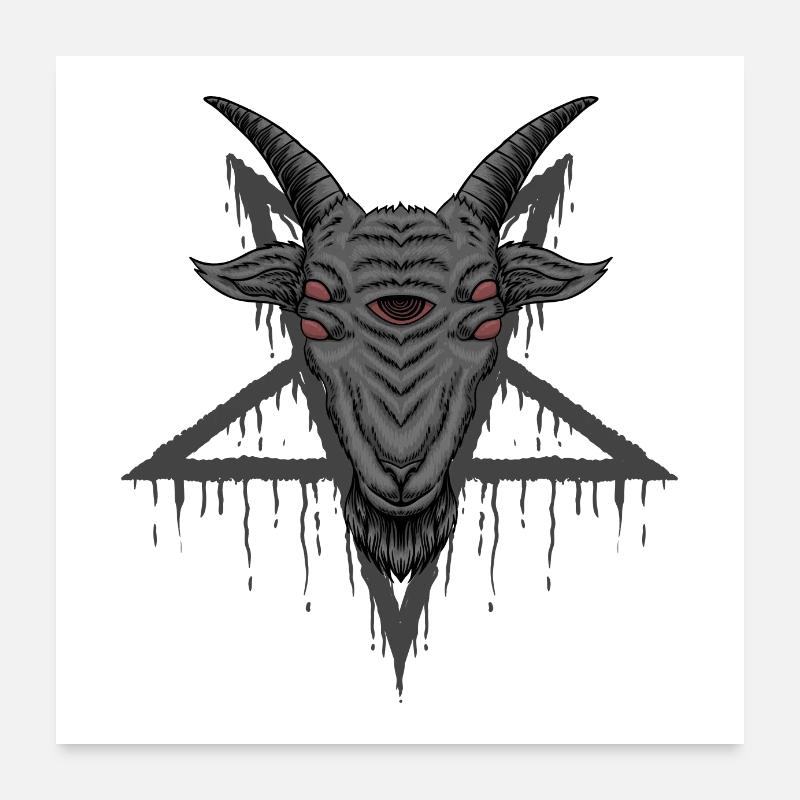 Satanic Goat Poster 60x60 cm