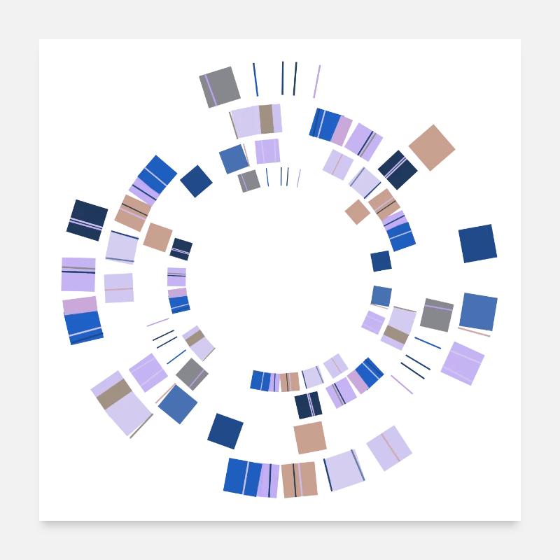 Abstract Minimal Circle Poster 24" x 24" (60x60 cm)