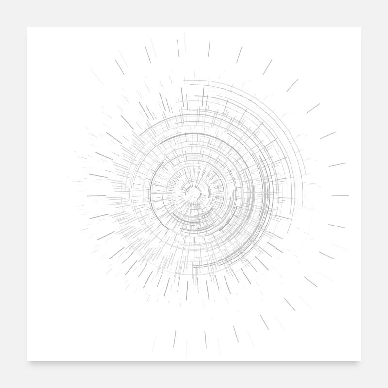 Abstract Minimal Circle Sun Poster 60x60 cm
