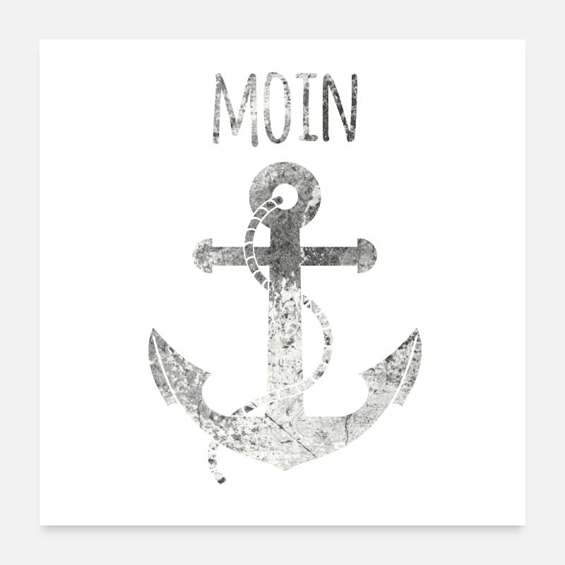 Anker MOIN Grunge Poster 60x60 cm