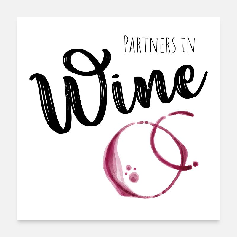 Partners in Wine Poster 24" x 24" (60x60 cm)