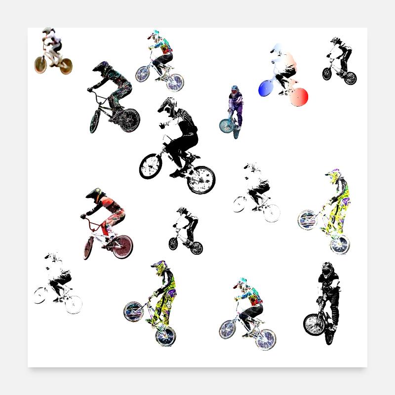 bmx race Poster 24" x 24" (60x60 cm)