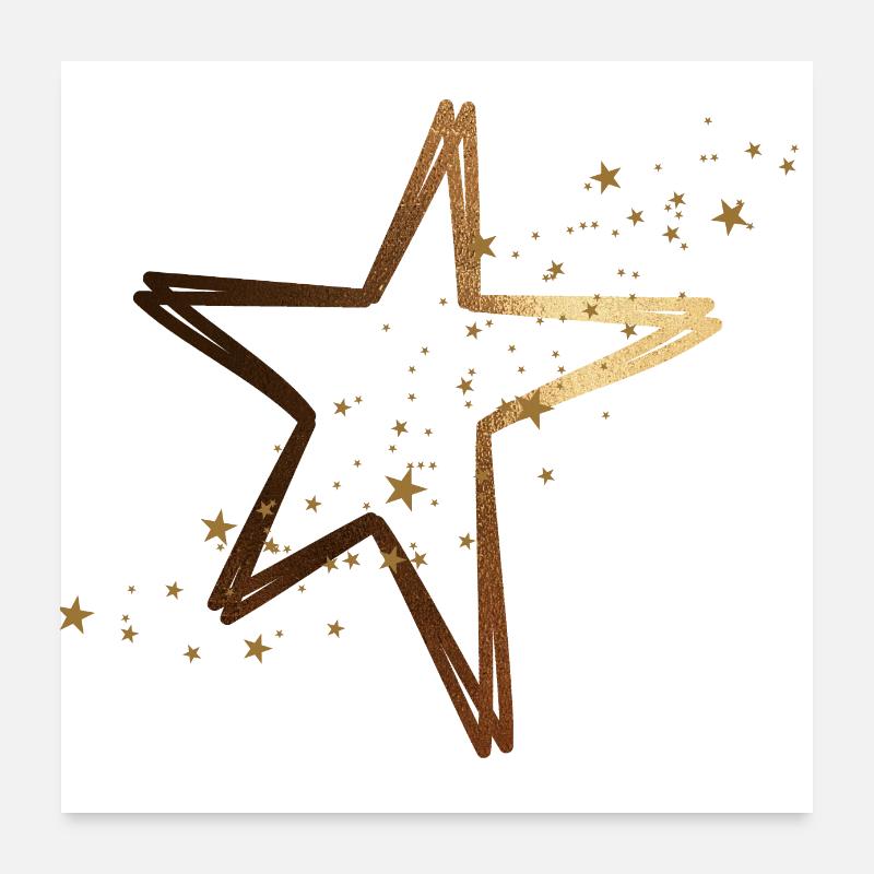 Star Poster 24" x 24" (60x60 cm)