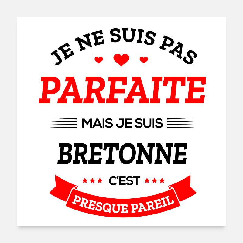 BRETONNE PARFAITE Poster 60 x 60 cm