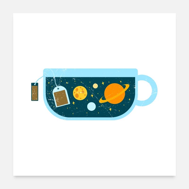 Galaxy Tea Solar System Space Lovers Poison Poster 24" x 24" (60x60 cm)
