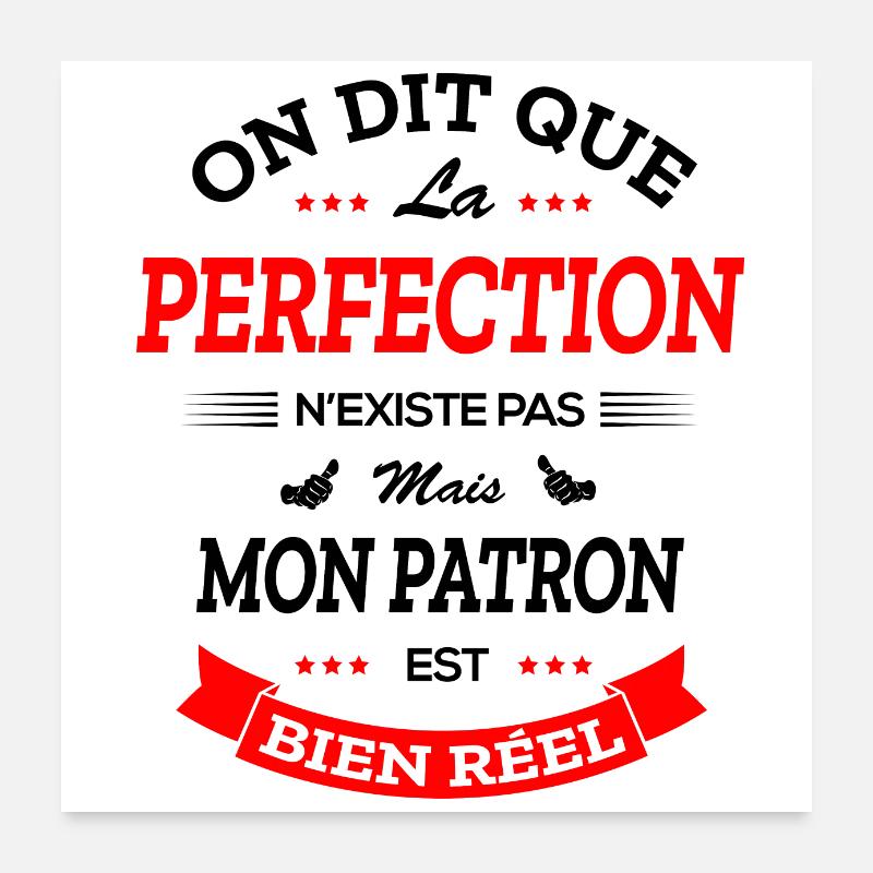 PATRON PARFAIT Poster 60 x 60 cm