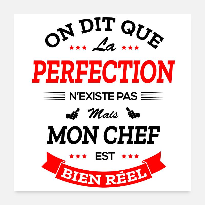 CHEF PARFAIT Poster 60 x 60 cm