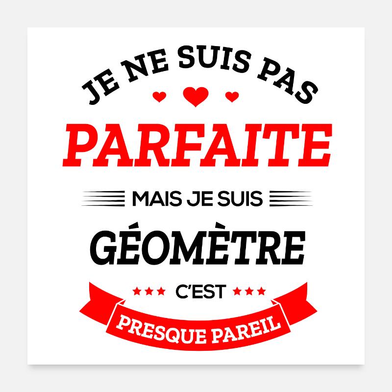 GÉOMÈTRE PARFAITE Poster 60 x 60 cm